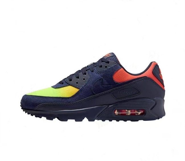Men's Running weapon Air Max 90 Navy Shoes 0112